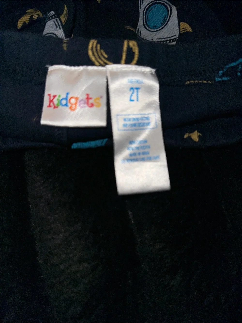Kidgets Navy and Yellow Space Rocket Pajama Set
